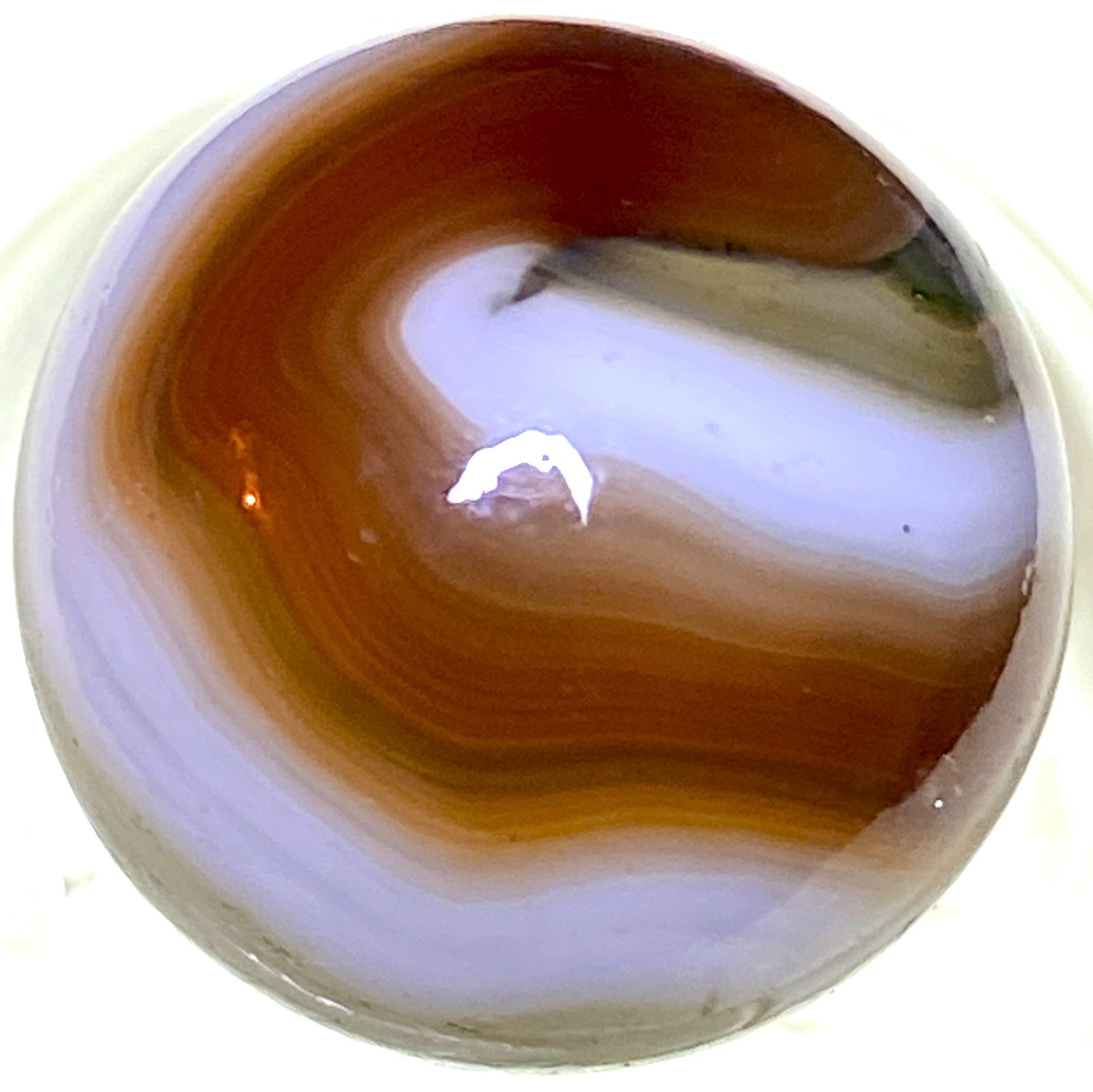 AVENTURINE SEAMED COLORED BROWNS SWIRLED SHOOTER .71″ BOX03/146