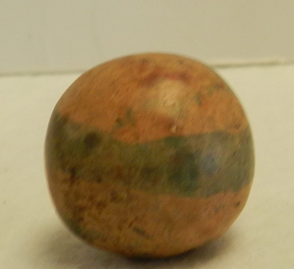 #19470m Vintage Dyed Pottery Shooter Marble