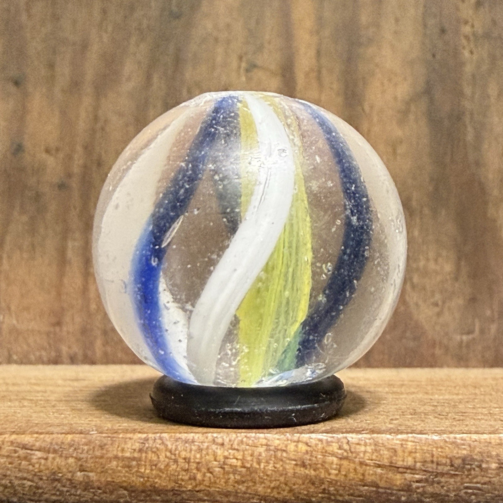 Antique German Handmade Solid Core Swirl Marble 11/16” Near Mint(-) | 214