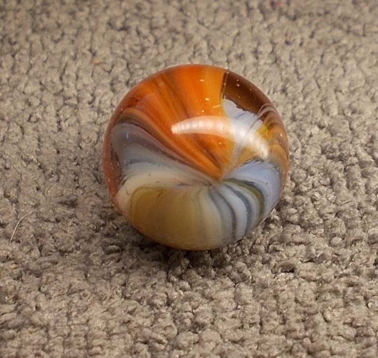 Vintage Akro Agate Sparkler Mint 21/32″ Very Nice HTF