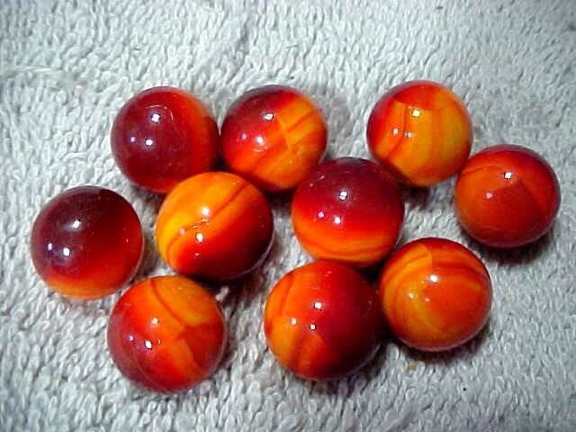 100 “MARBLE KING”HYBRID” 9/16 INCH + or – MARBLES $38.99