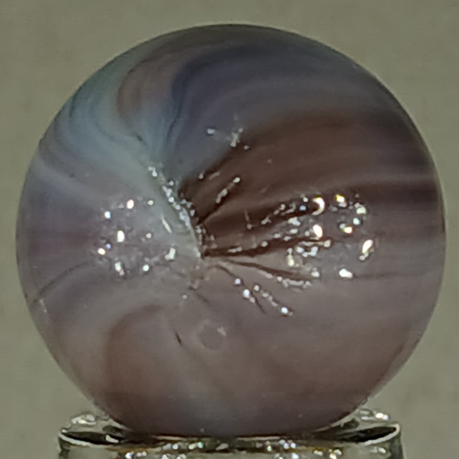 Vintage Imported Patch And Ribbon Marble .62 Inches Near-Mint Condition