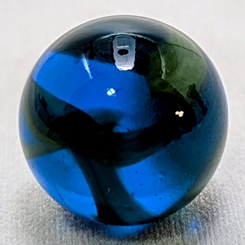 VTG Rare Christensen Agate Co. Aqua Marine Cyclone Translucent 5/8 Wet-Mint…