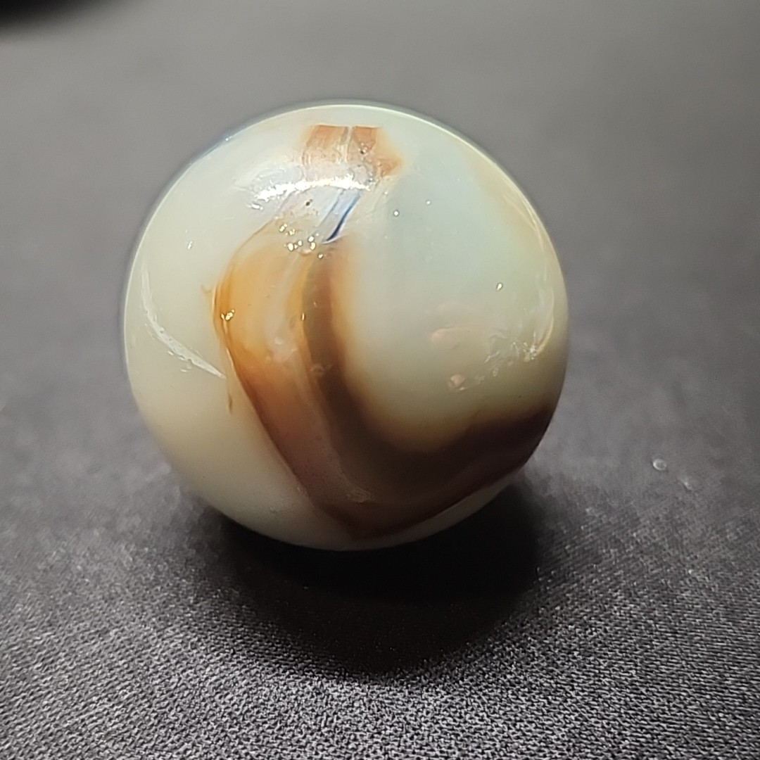 Large Vintage Boulder Marble 34.8mm In Diameter Swirl – Unknown Maker