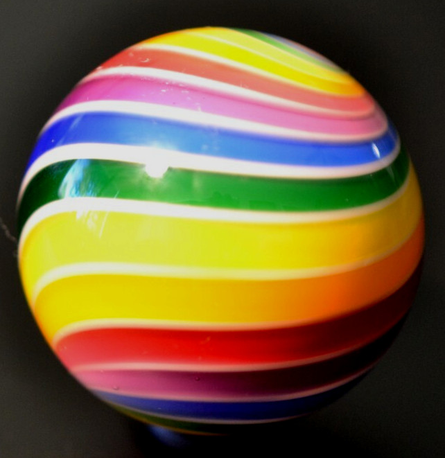 HOT HOUSE GLASS MARBLE/1.736″-CARNIVAL COLORS-YELLOW,APRICOT,PINK,LAVENDER,LIME