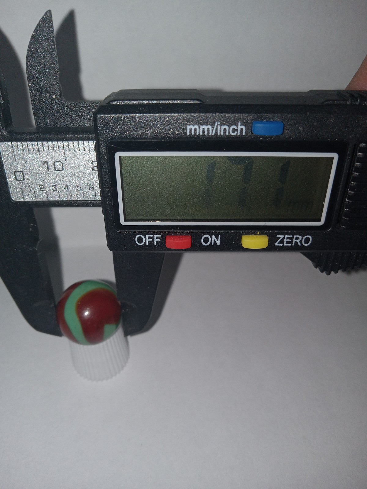 Nice Vintage Akro Agate Red Green Swirl Marble