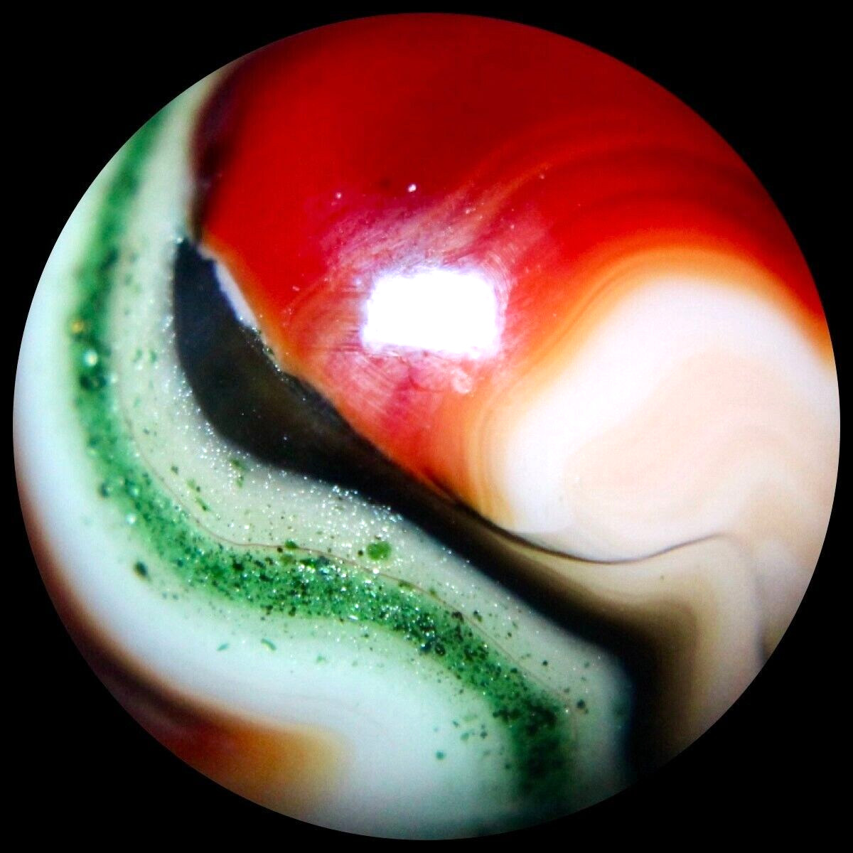 JABO Joker 1 Marble Collector Series: Ruby Red & Aventurine