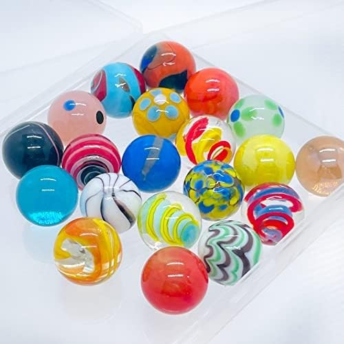 20 Vintage Marbles Bulk for Kids Ages 4-8-12 Hobbyist for Marble Run Track Game