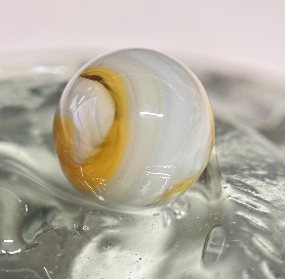 Vtg Sisterville Alley Agate Lawrence Alley Co Swirl Marble Mint Stunning .59”