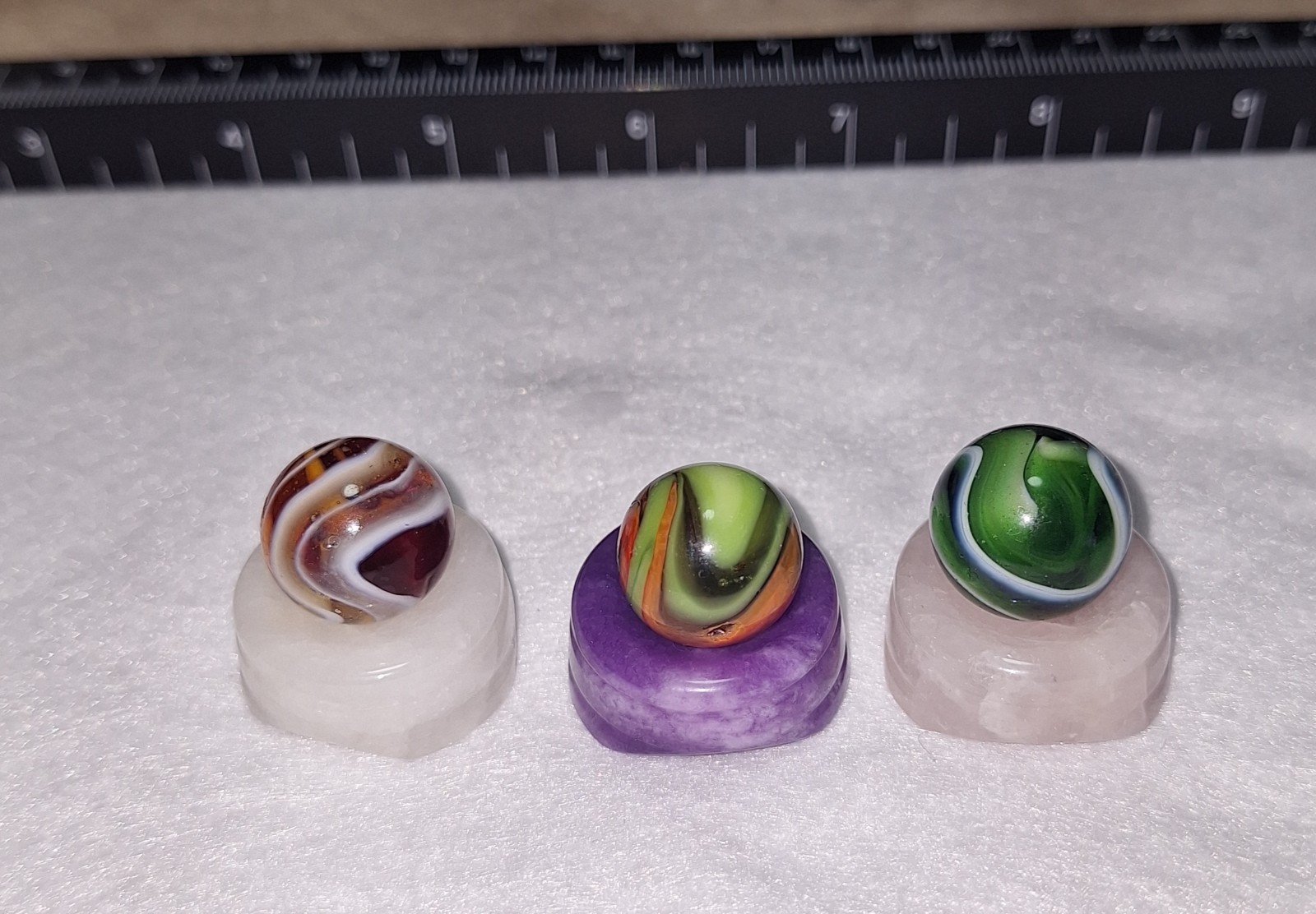 HTF Peltier Mint Lot: Green Jewel, “Cranberry Jewel” Rare Ruby Variant, Cool MCS
