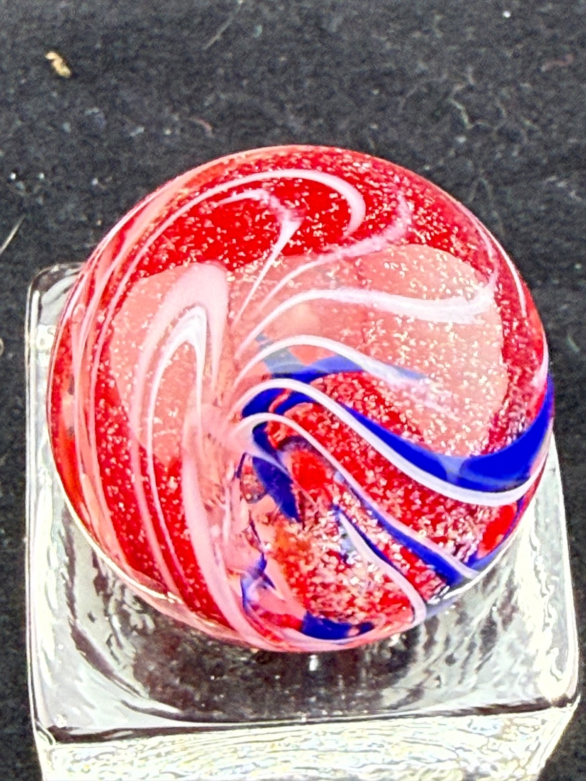 Steve Willis 2006 Handmade Lampwork Art Glass Marble 1.10″ Near Mint Signed W6