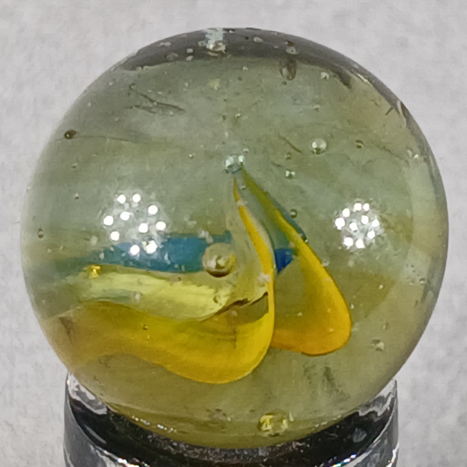 Vintage Imported Cat’s Eye Marble .60 Inches Near-Mint Condition