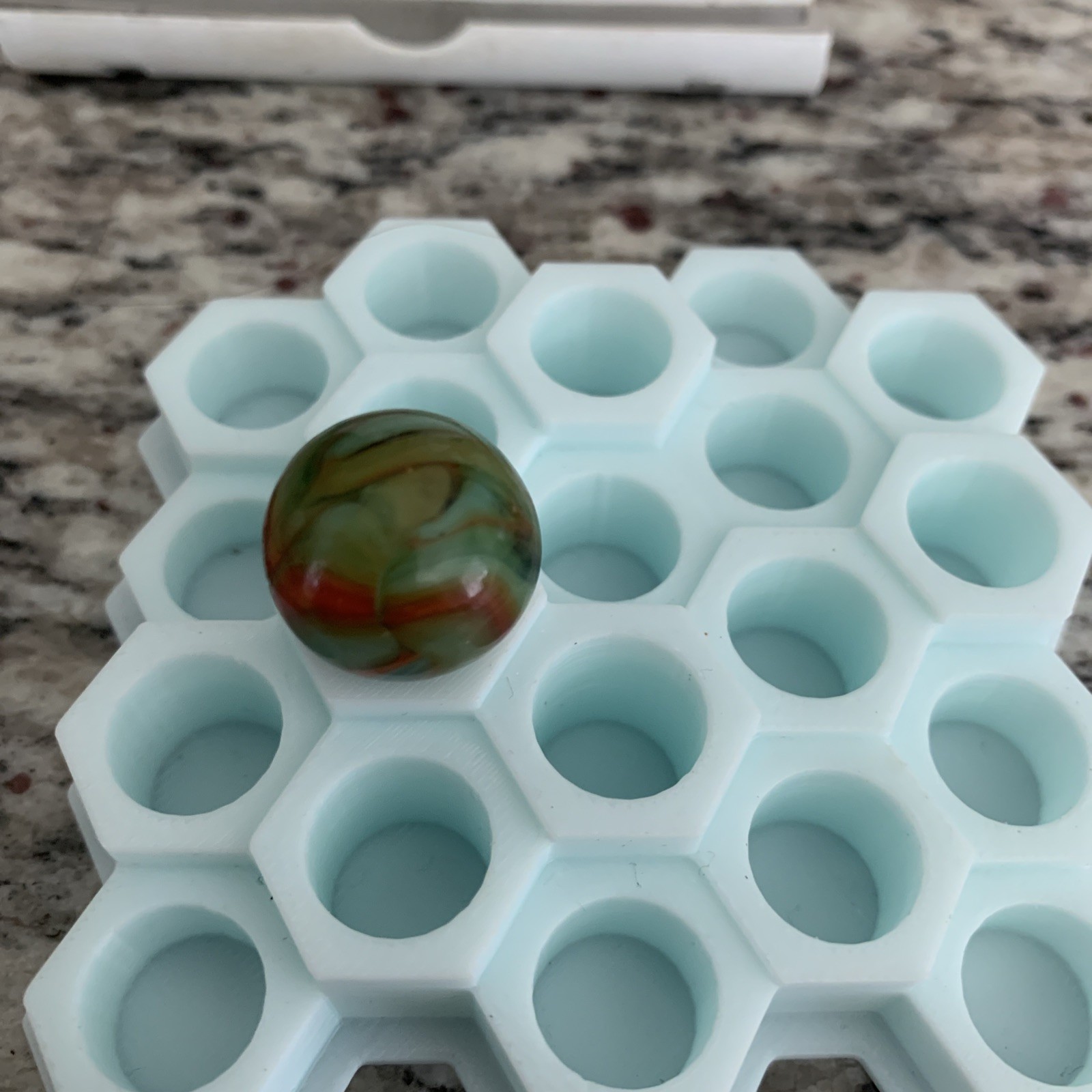 CAC Christensen Agate Company Flame Swirl 18mm Mint Condition Striped Opaque