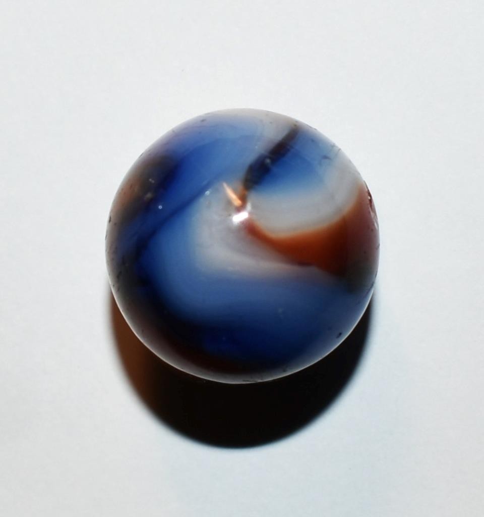 VINTAGE ALLEY AGATE ST. MARY’S COLORFUL SWIRL MARBLE .604″ (39/64″) ~ M606 – R