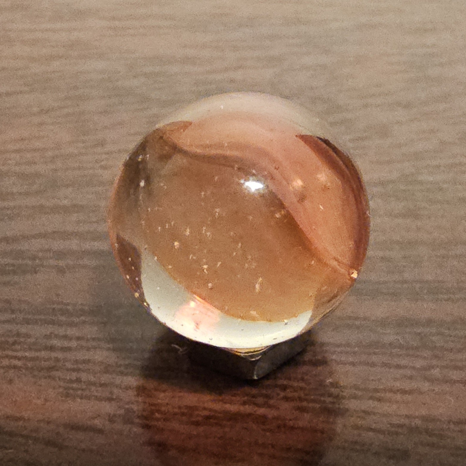 Vintage C. E. Bogard Rose 4 Lobe Hybrid Cats Eye .625 Glass Marble
