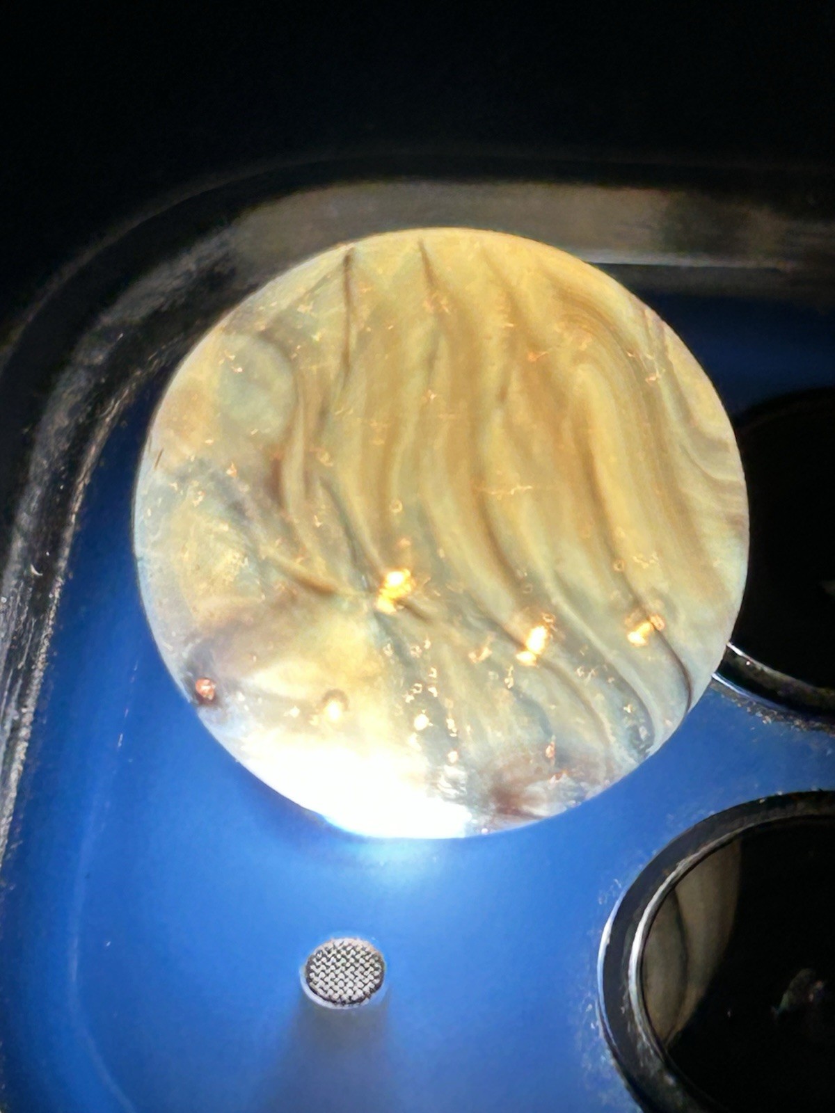 Vintage Alley Agate Transparent Swirl Marble W/ Tips 0.591”