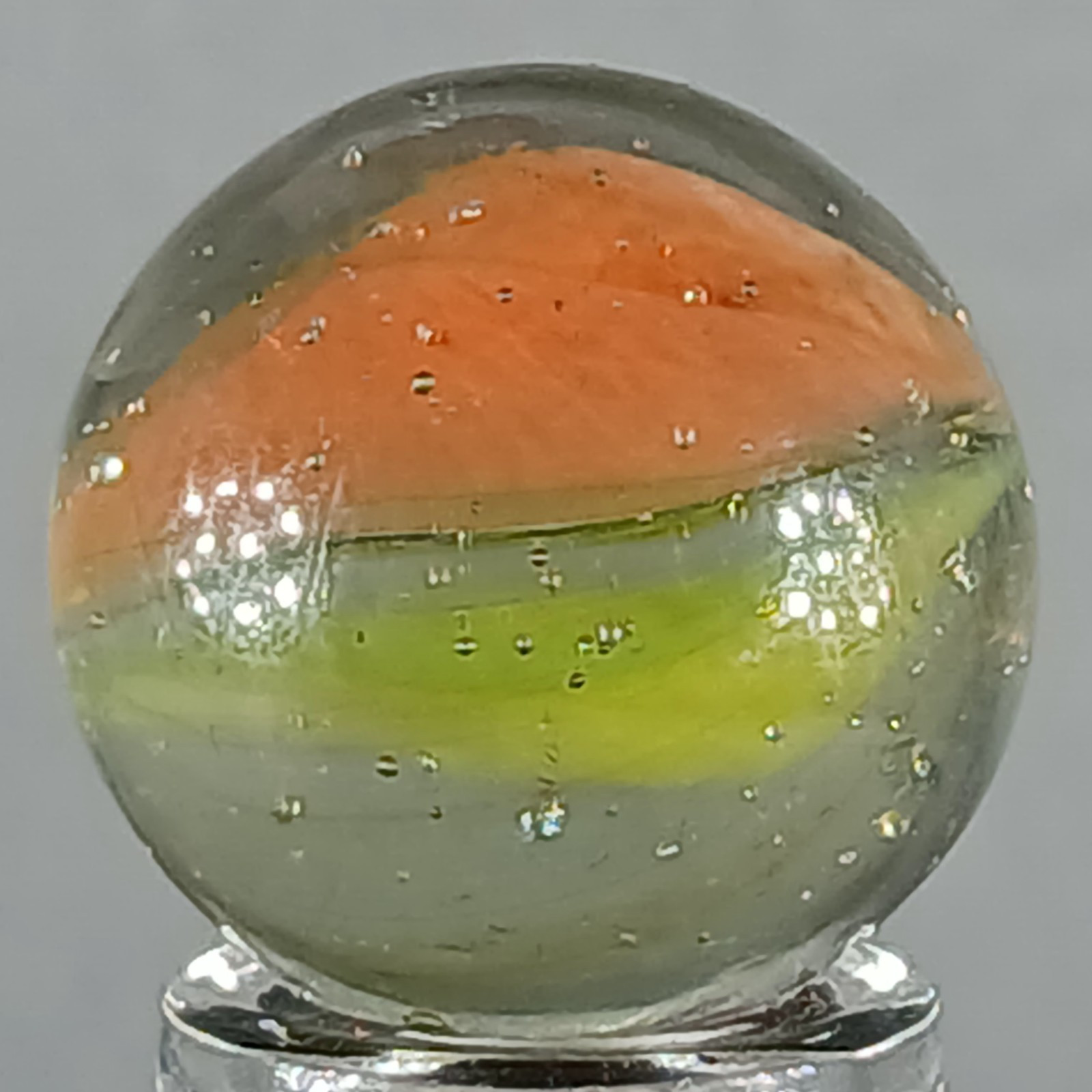 Vintage Tri-Color Hybrid Cat’s Eye Marble .62 Inches Near-Mint Condition