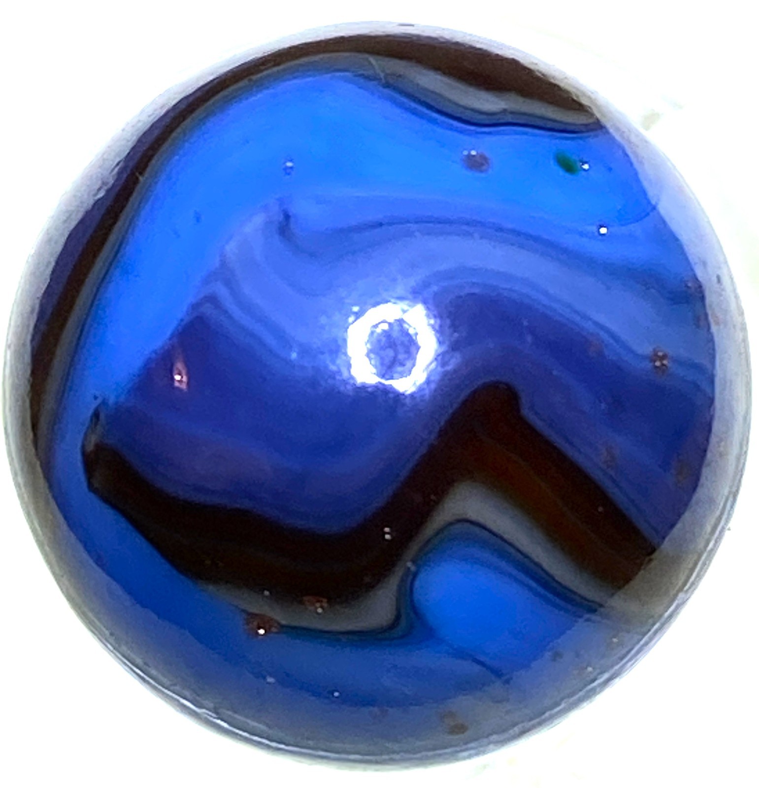 DAS/JABO AMAZING BLUE LAGOON WITH SPRINKLED LUTZ SWIRLED SHOOTER .70″ BOX03/257