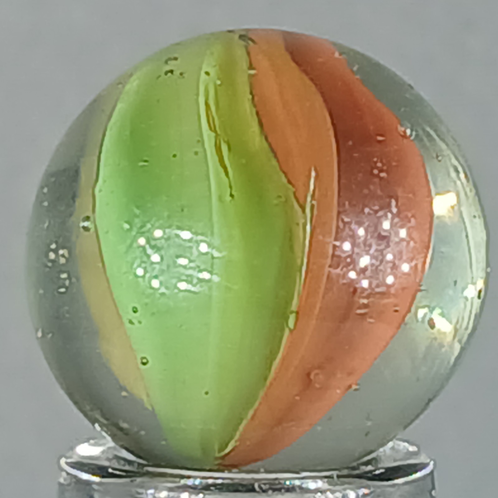 Vintage Imported Hybrid Cat’s Eye Marble .60 Inches Near-Mint Condition