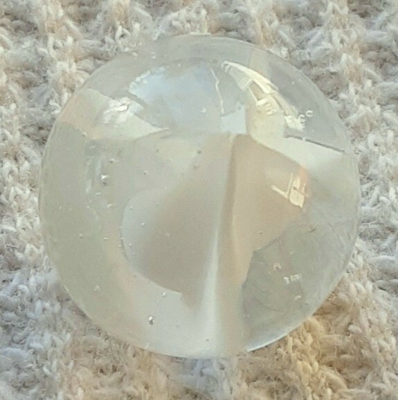 5/8″ MK 4 Vane Fat Core Snow Flake Catseye Marble In Mint Condition