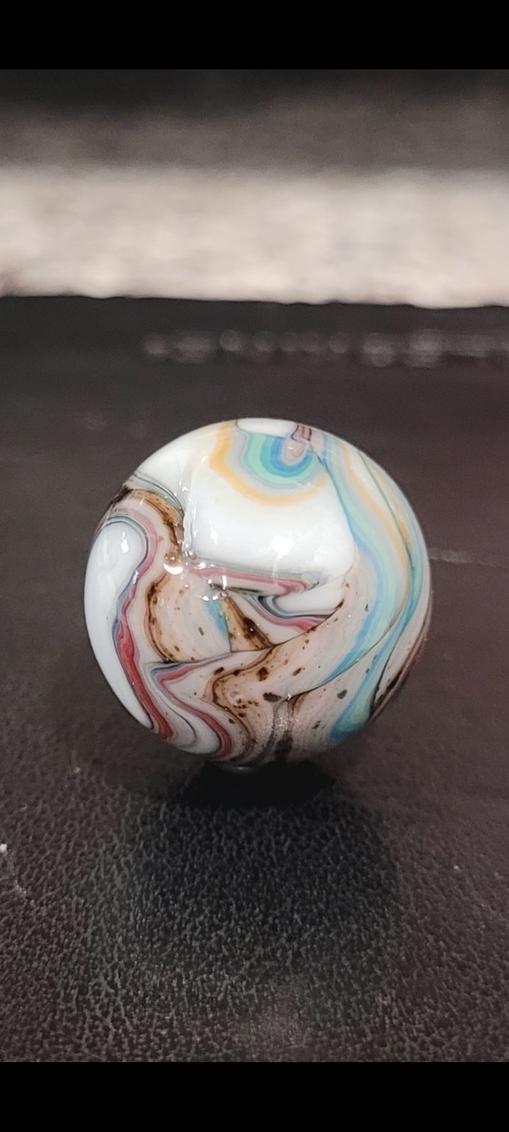 Beautiful D.A.S Marble. 3/4″ With Amazing Color Swirl. Mint With 1 Small Roll