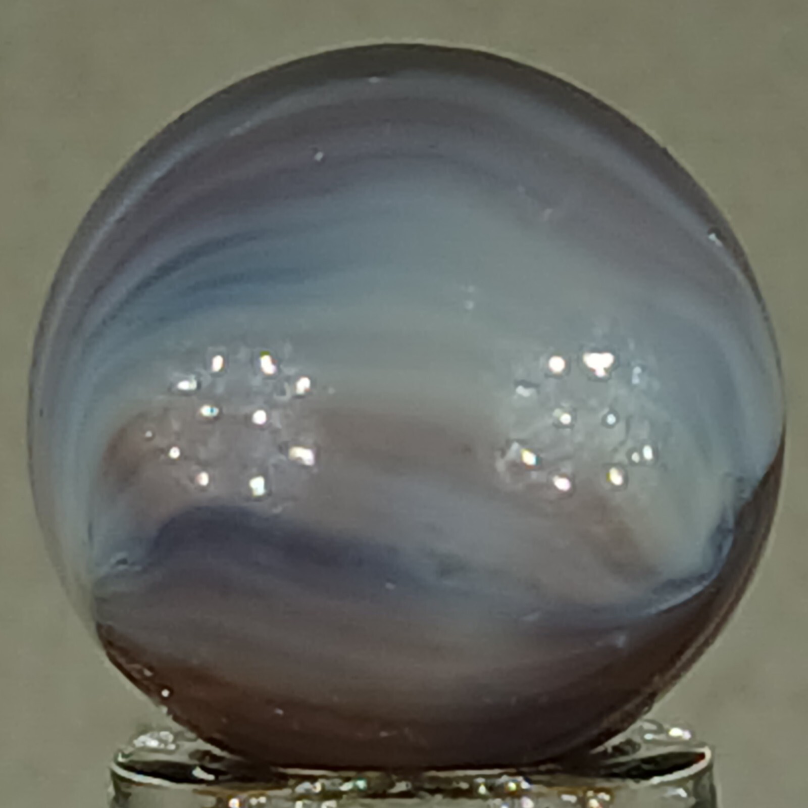Vintage Imported Patch And Ribbon Marble .62 Inches Near-Mint Condition
