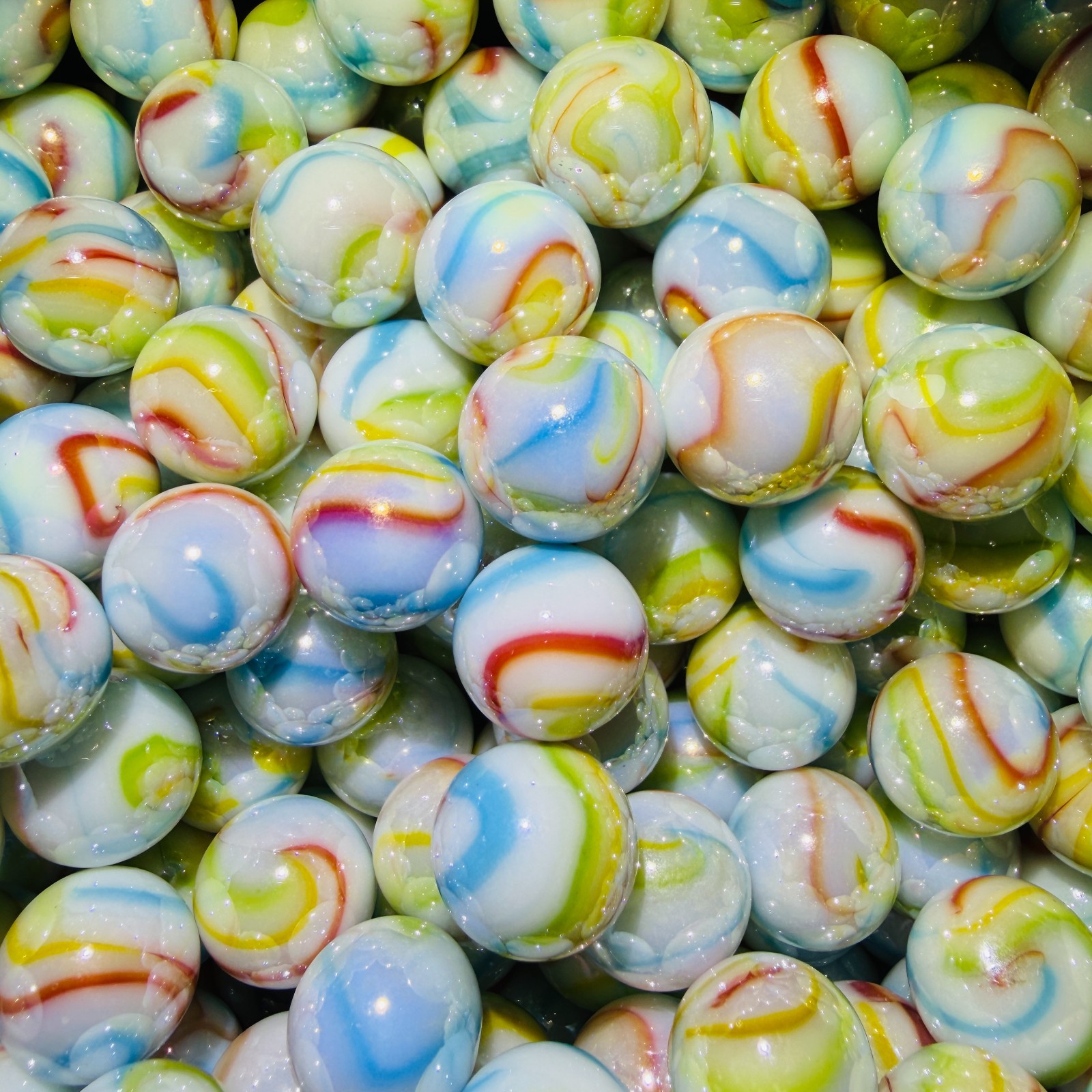 Marbles Lot Of 80 Multiple Colors Mint BEST Selection! MINT Fancy Vacor Mega NEW