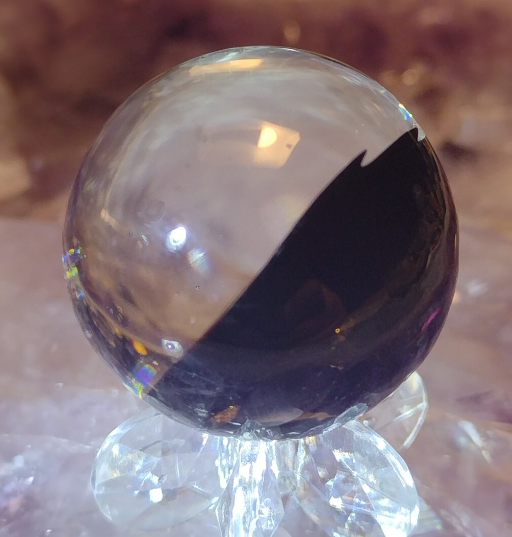 1″ STUNNING CONTEMPORARY ART MARBLES – GLITTER RAINBOW GALAXY -BEAUTY NM LOOK