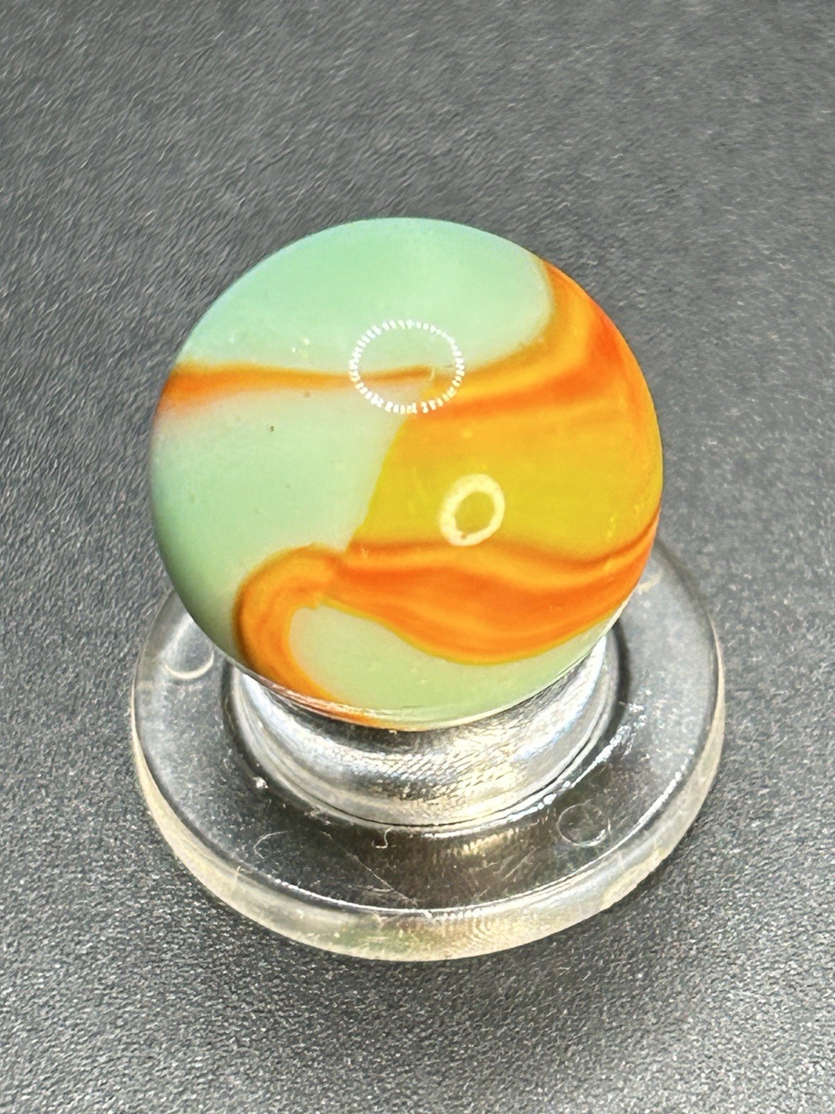 Vintage Peltier Electric “ Sea Foam Cub Scout”Marble 0.591”