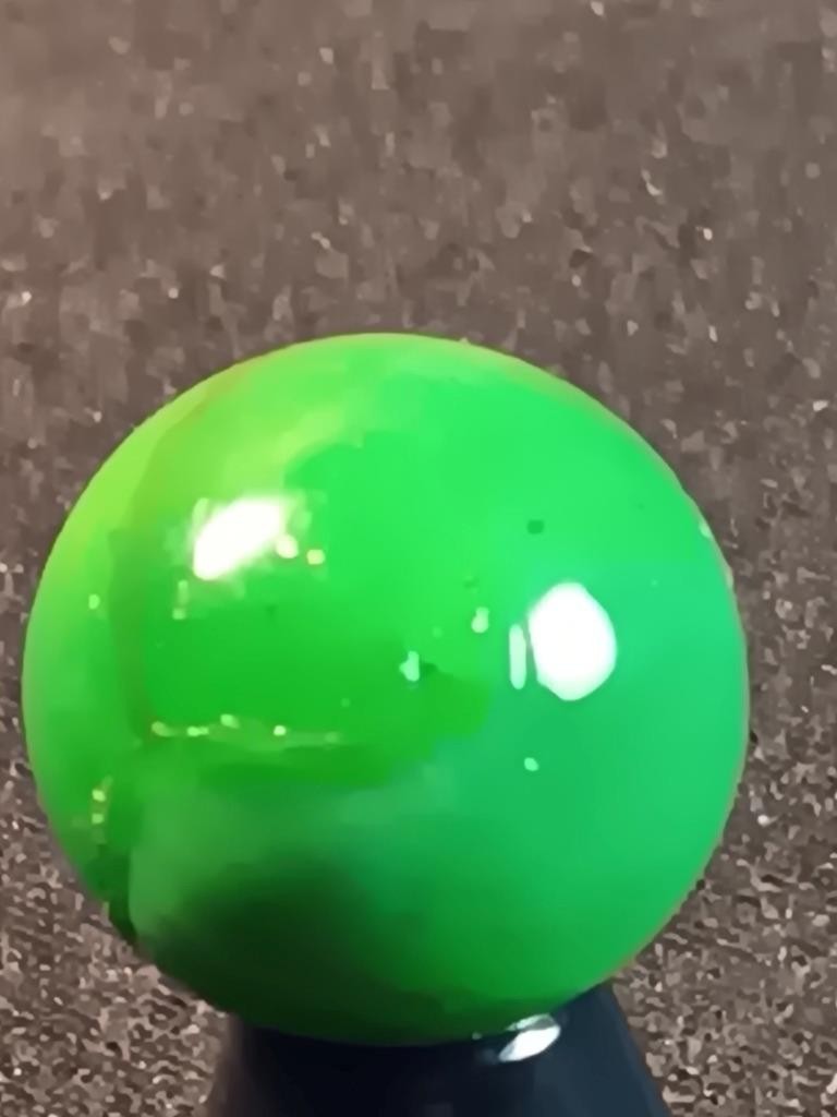 17/32″ Akro Agate CAC Emerald Green Swirl Near Peewee NM Serious Marble A706