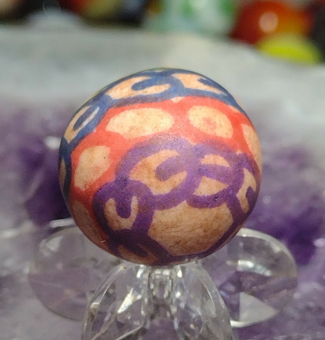 .69″ -HAND PAINTED MARBLES – NM LOOK