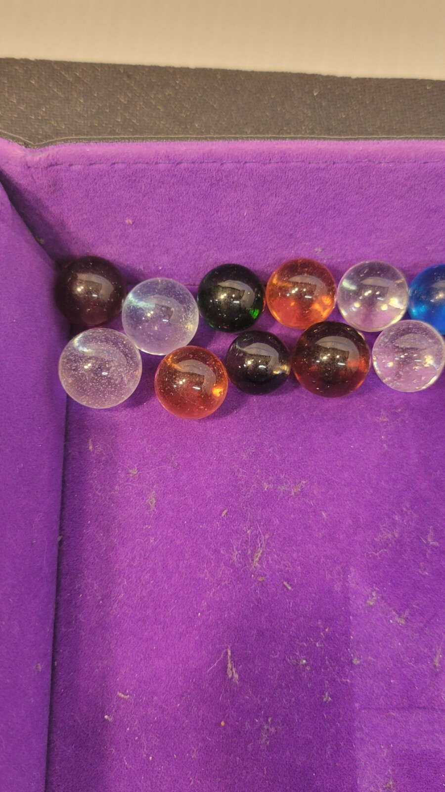 Vintage Marble Cleary Clearies PeeWee Standard Lot of 17 and 1 Shooter