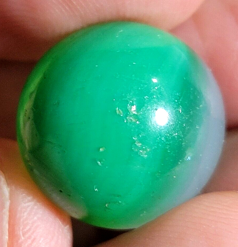 MASTER GLASS CO. MARBLES 0.63 COMET HEMET TRANSLUCENT WHISPY NM + – 3B/26