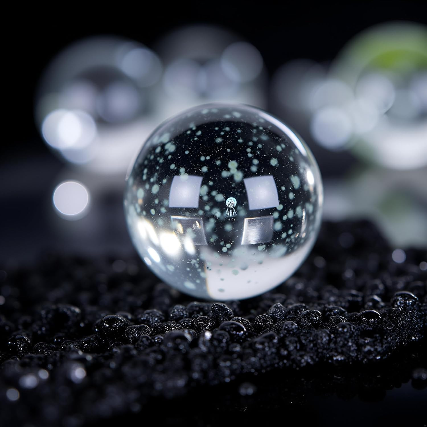 10Pcs Glass Marbles Glow in the Dark Multi-Color Luminous Marbles Marble Games a