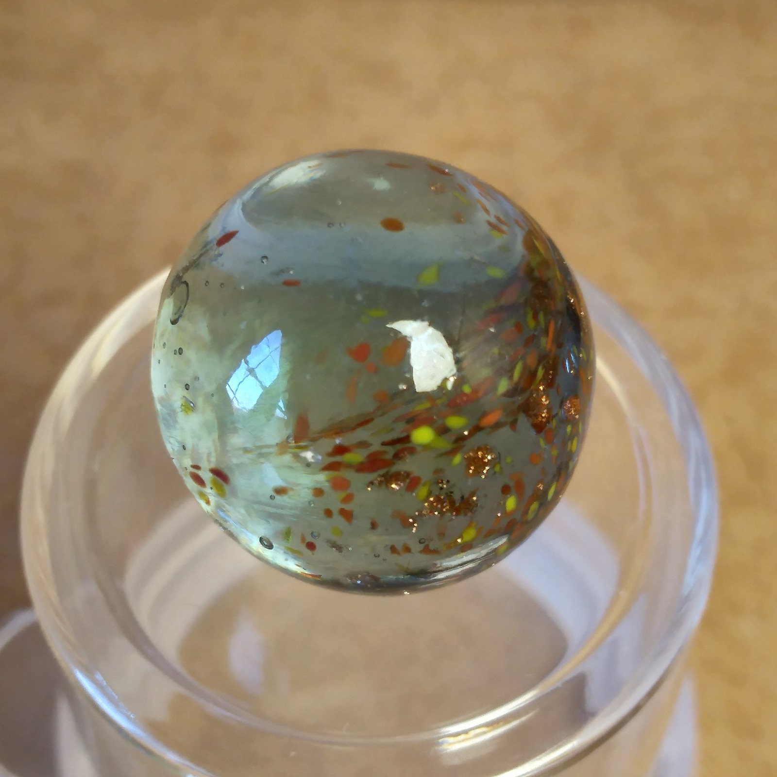 .60″ Marble- Vacor Jabo Christensen- Frit, Lutz, Glows- Guinea Atmosphere Style?