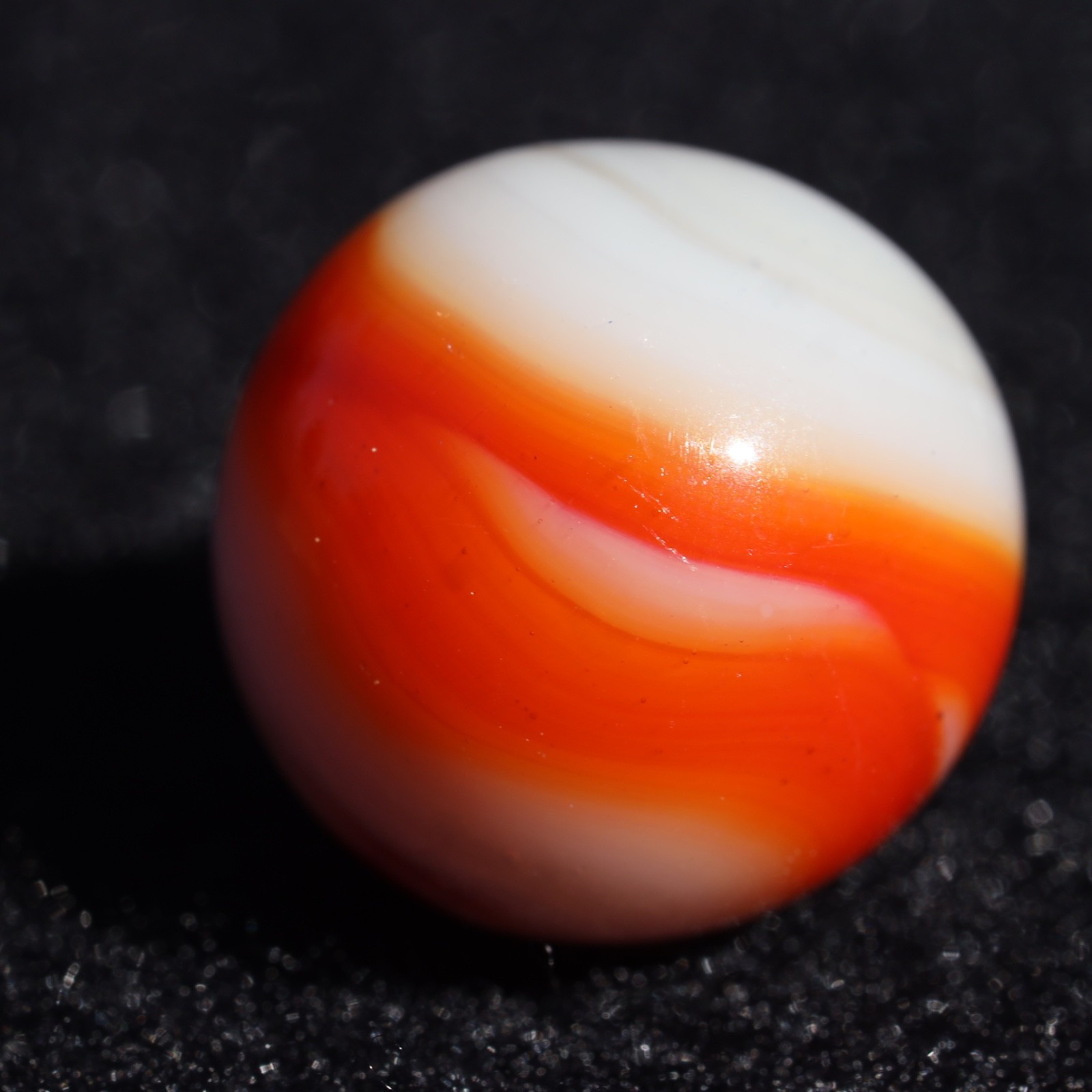 ALLEY Orange WV West Virginia Swirl Marble 5/8″ M Combined Shipping