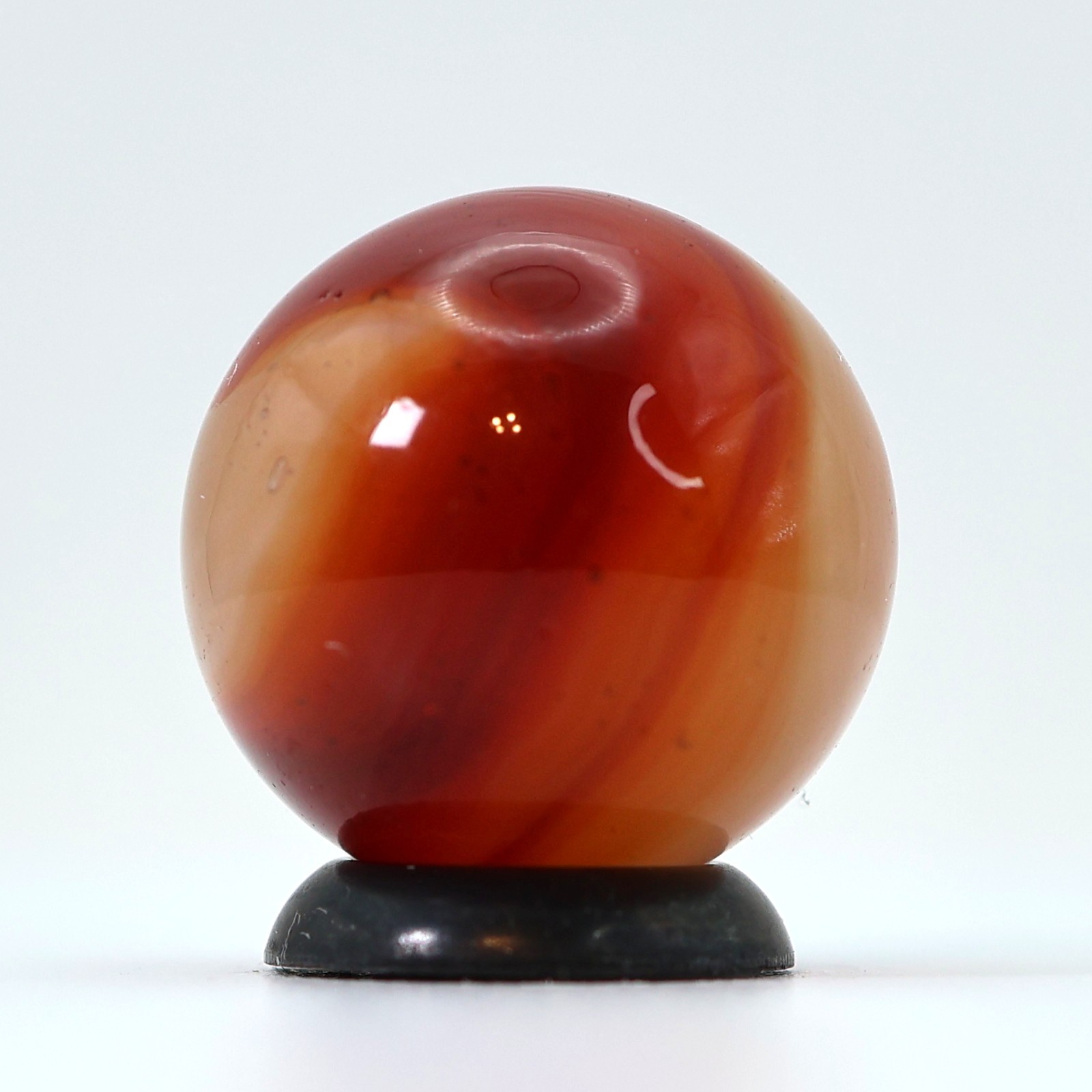 11/16″ Akro Agate Carnelian Marble Uranium NM+