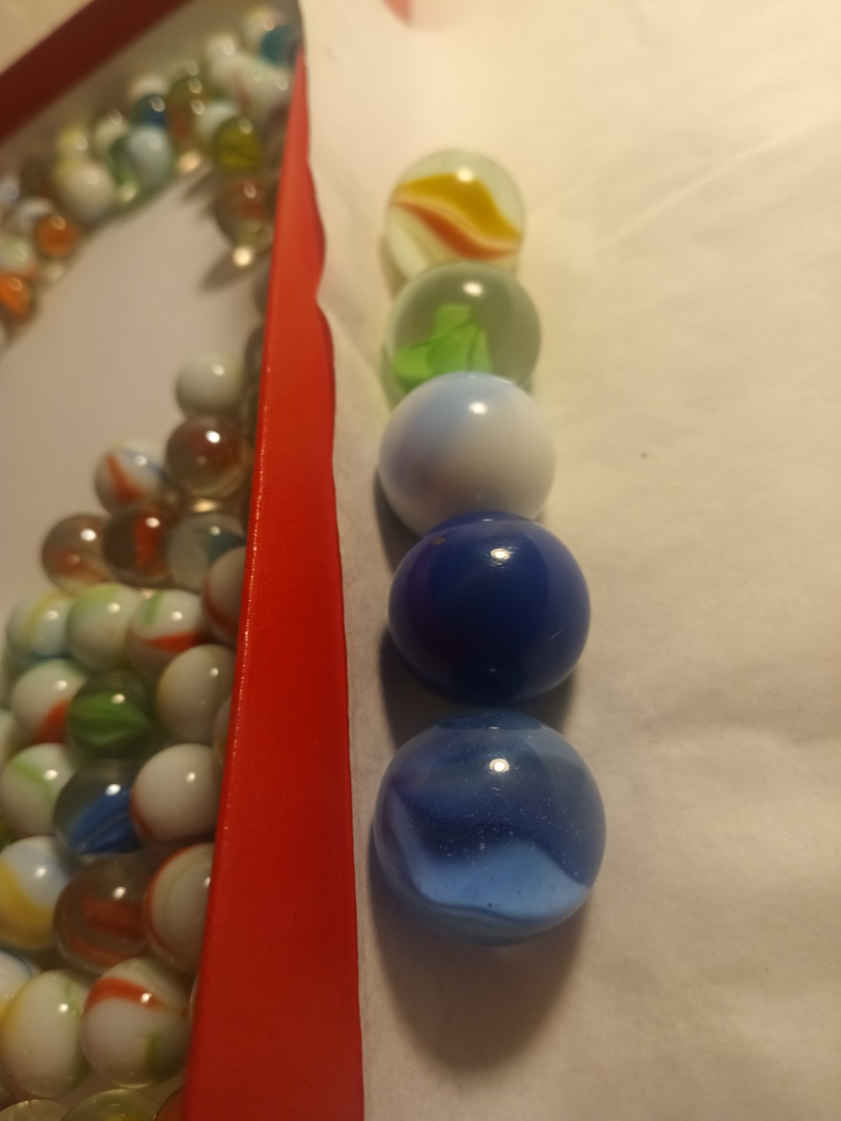 Vintage Marbles Lot Of 190 Cats Eye Others Estate Find 2 Lb 7 Oz