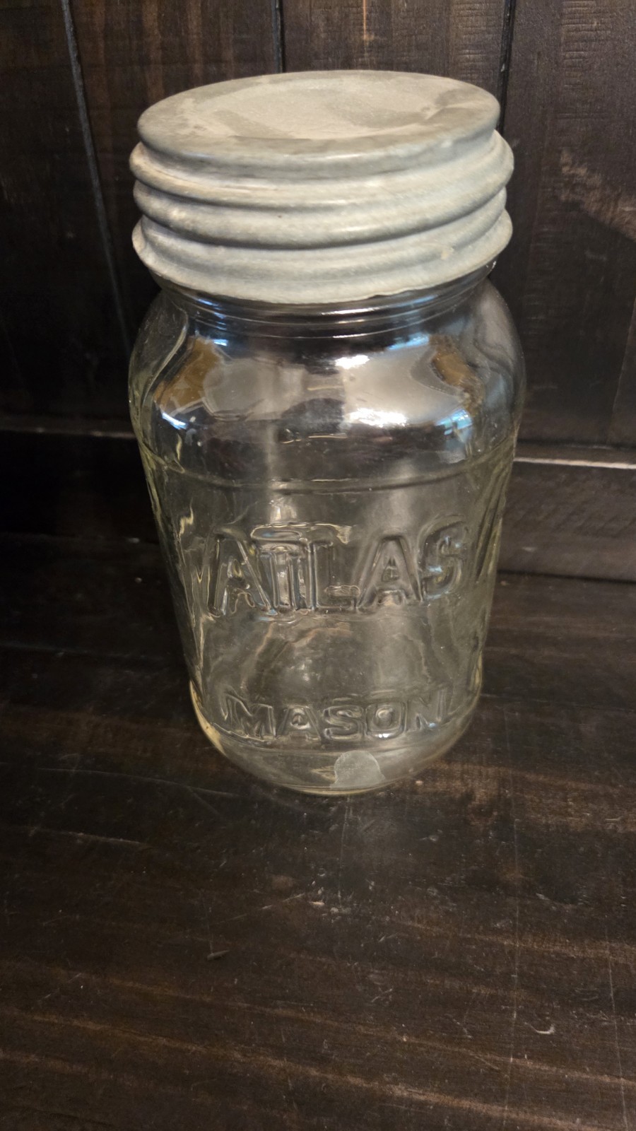 2 lbs Of Vintage Marbles In Atlas Jar Mixed Size & Color