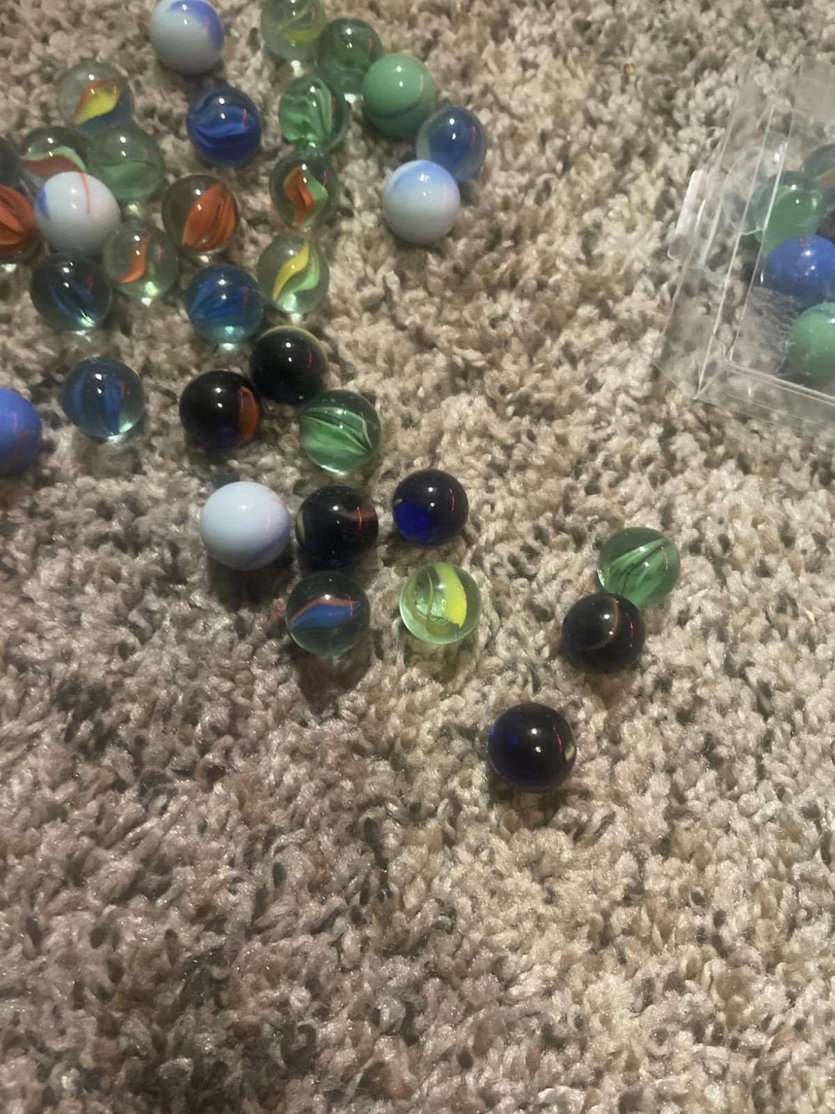 55+ Colorful Glass Marbles, 0.6 inch Marbles Bulk for Kids Marble Games,DIY and