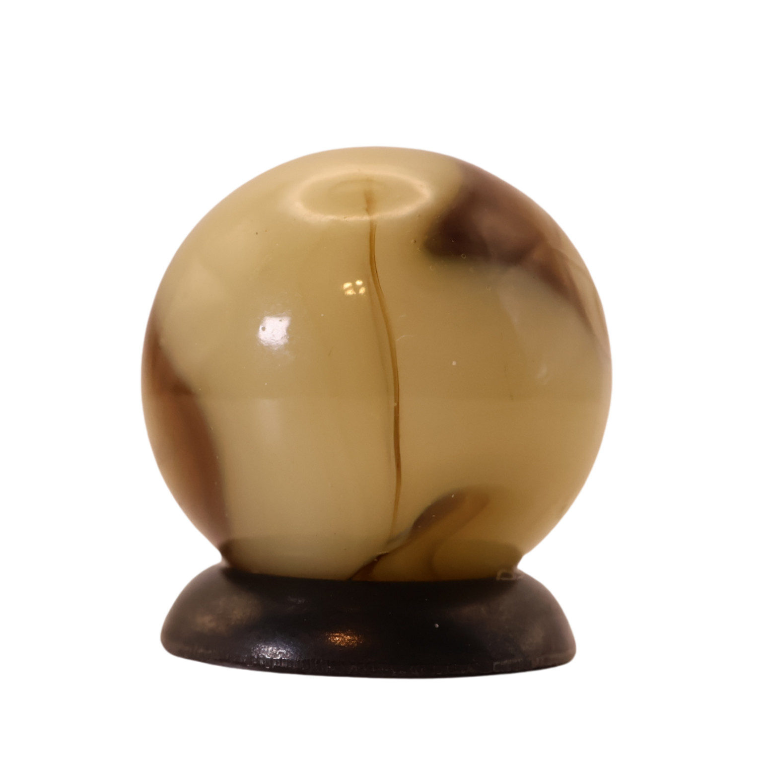 5/8″ Swirl Marble w/drizzle tan & brown NM+