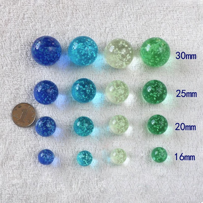 Luminous Glass Ball 16/20/22/25/30mm Cream Console Game Pinball Machine DIY Toy