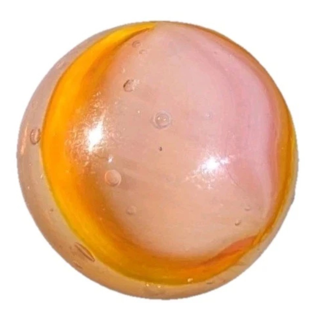 Peltier Glass Co Vintage Rainbo Marble 0.64” Mint Condition