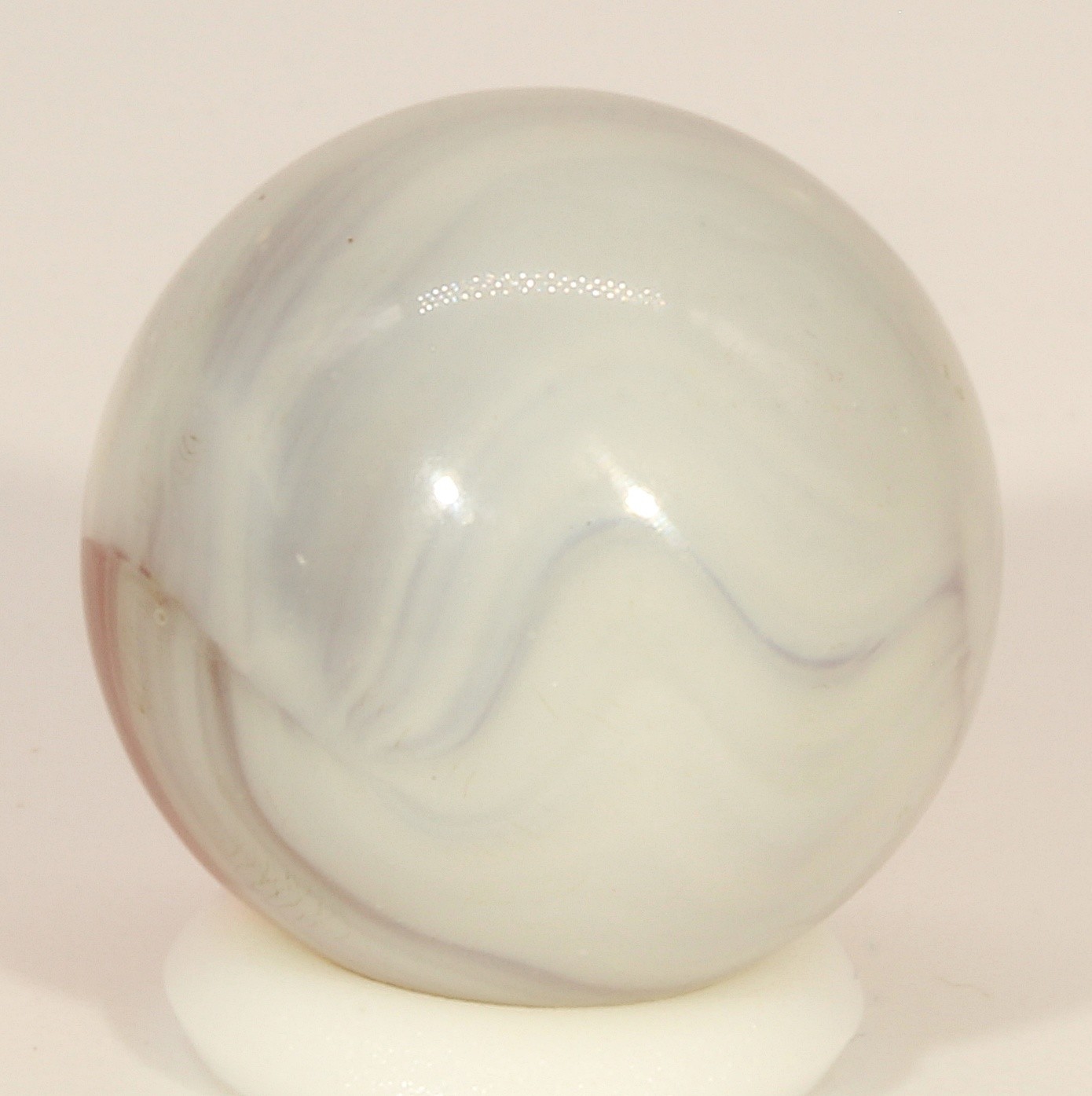 Vitro Agate Orange & White Conqueror Marble, 5/8″ Mint-