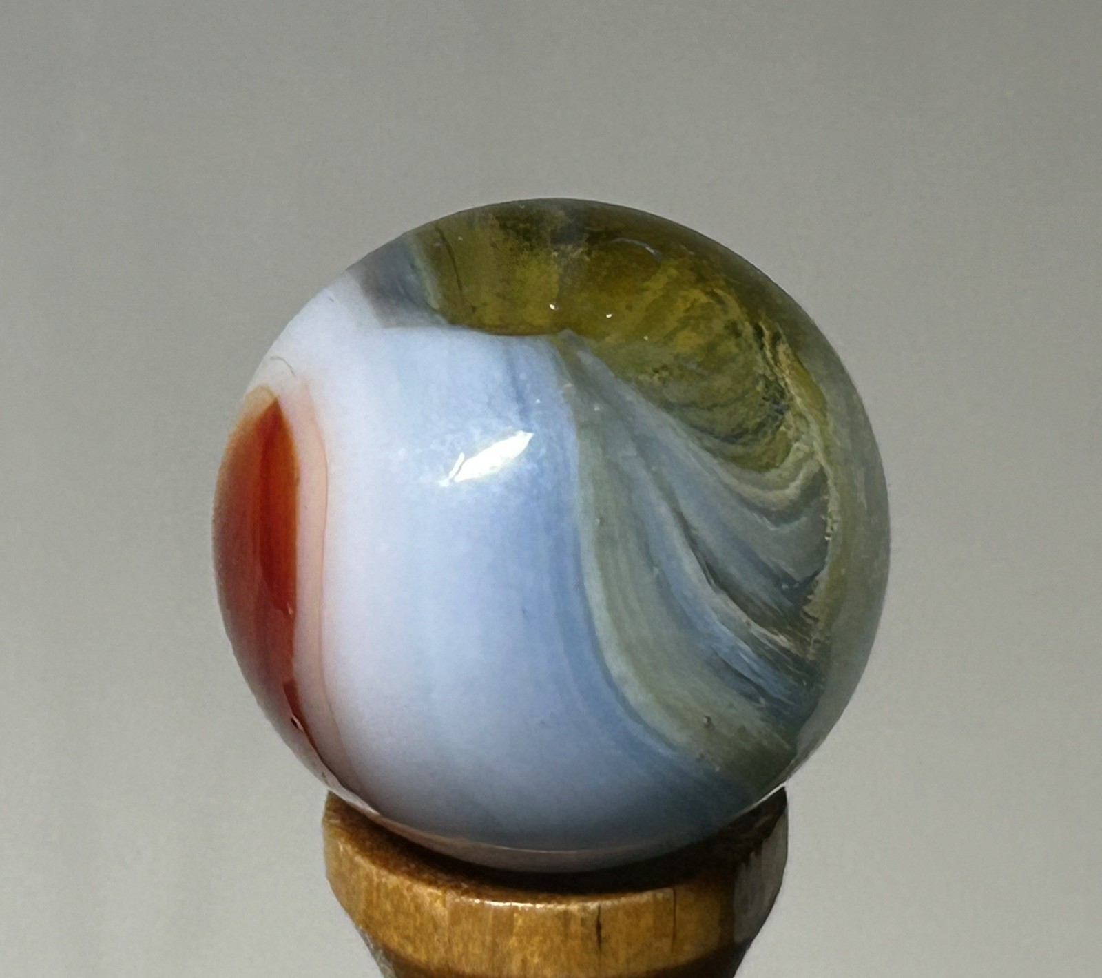 Vitro Agate Tri Lite Marble .66” Mint