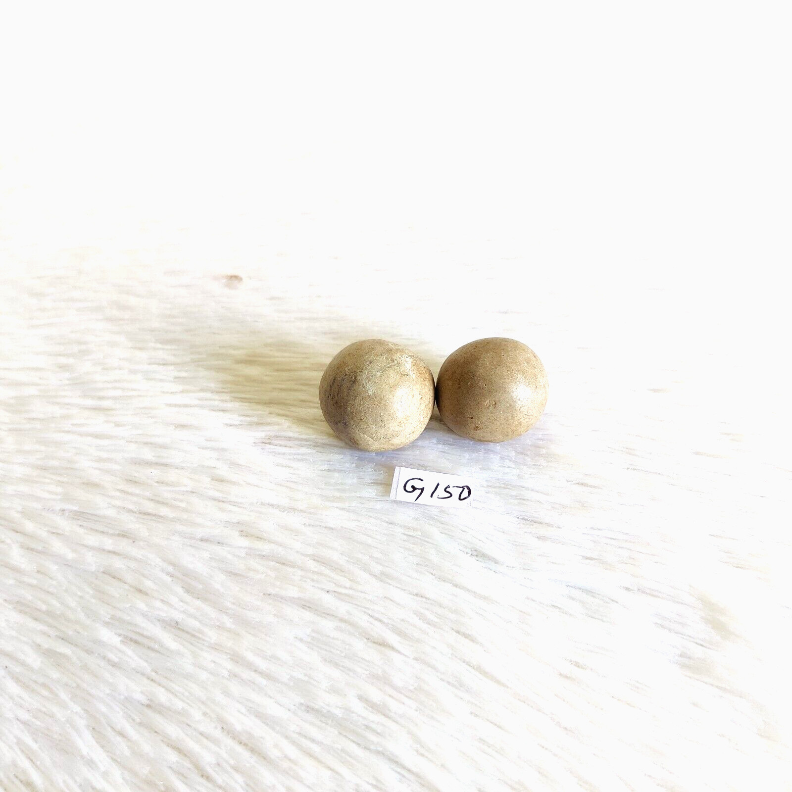 1920s Vintage Original Old Ceramic Marble Ball 2Pcs Germany Collectibles GL76