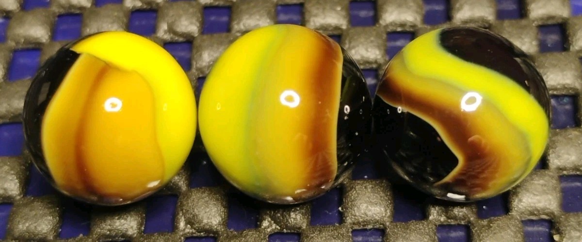 .60″-.59″ MARBLE KING MARBLES LOT X3🔥RARE- MINT-