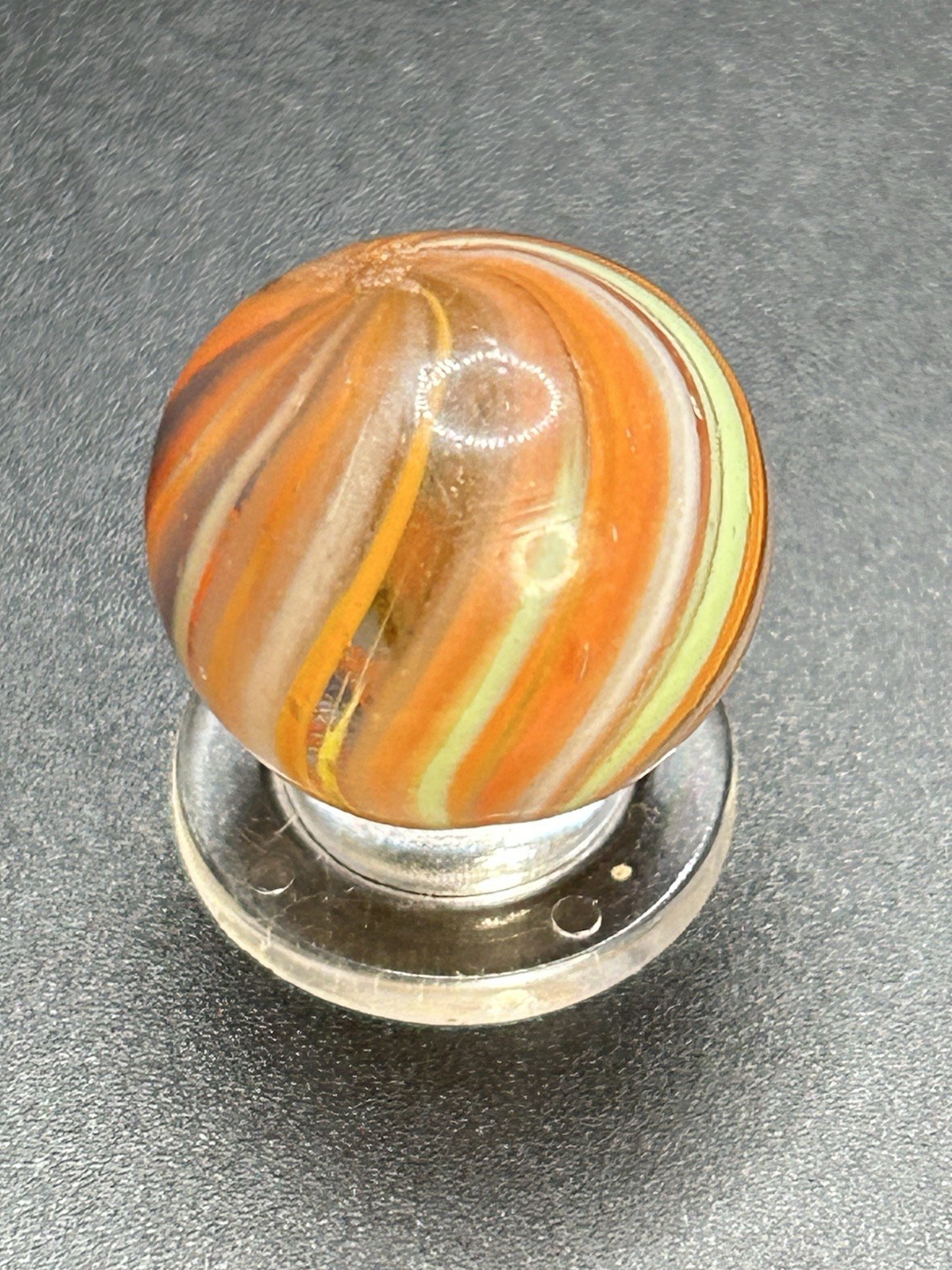 Handmade German Marble Joseph’s Coat Marble 0.748”