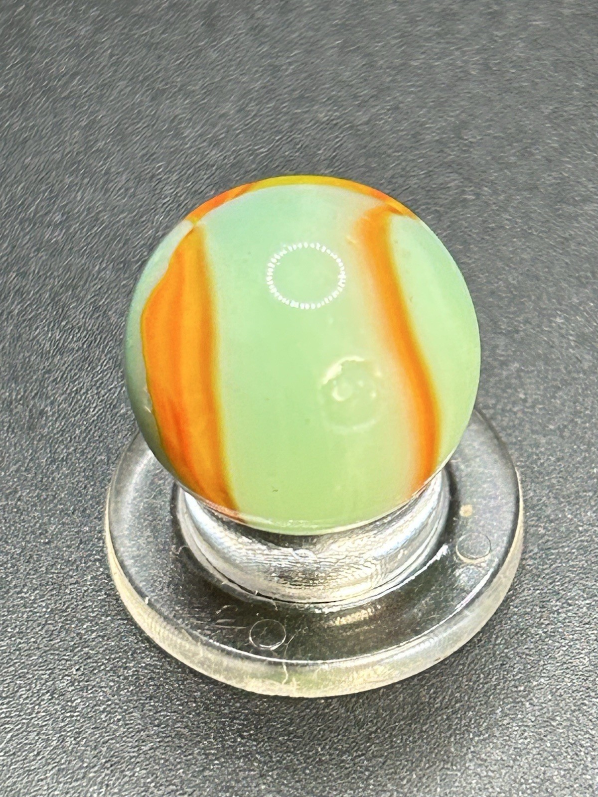 Vintage Peltier Electric “ Sea Foam Cub Scout”Marble 0.591”