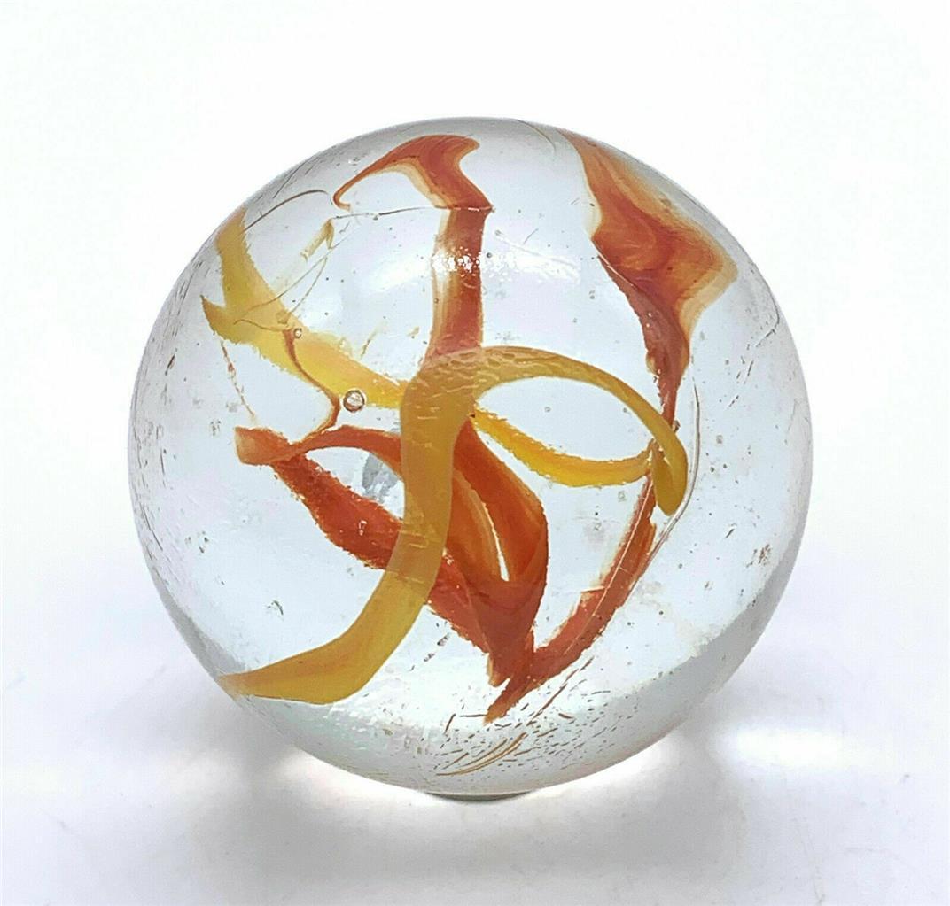 Toe Breaker 50mm (2″) Red/Yellow FIESTA Wire Pull Marbles glass